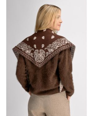 Angela Scarf Multi Black Coffee/Cream
