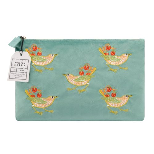 Embroidery Velvet Pouch Large