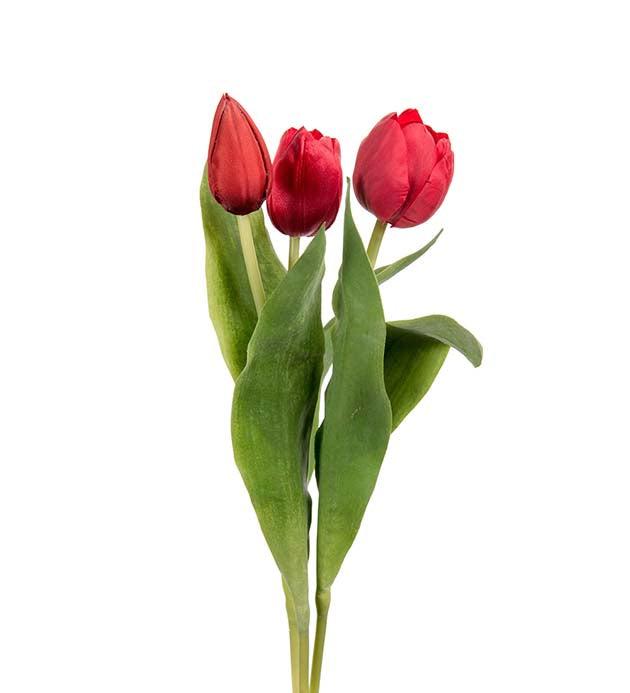 Kunstig Rød Tulipan 36 cm