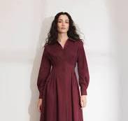 Noelle Dress Dark Red