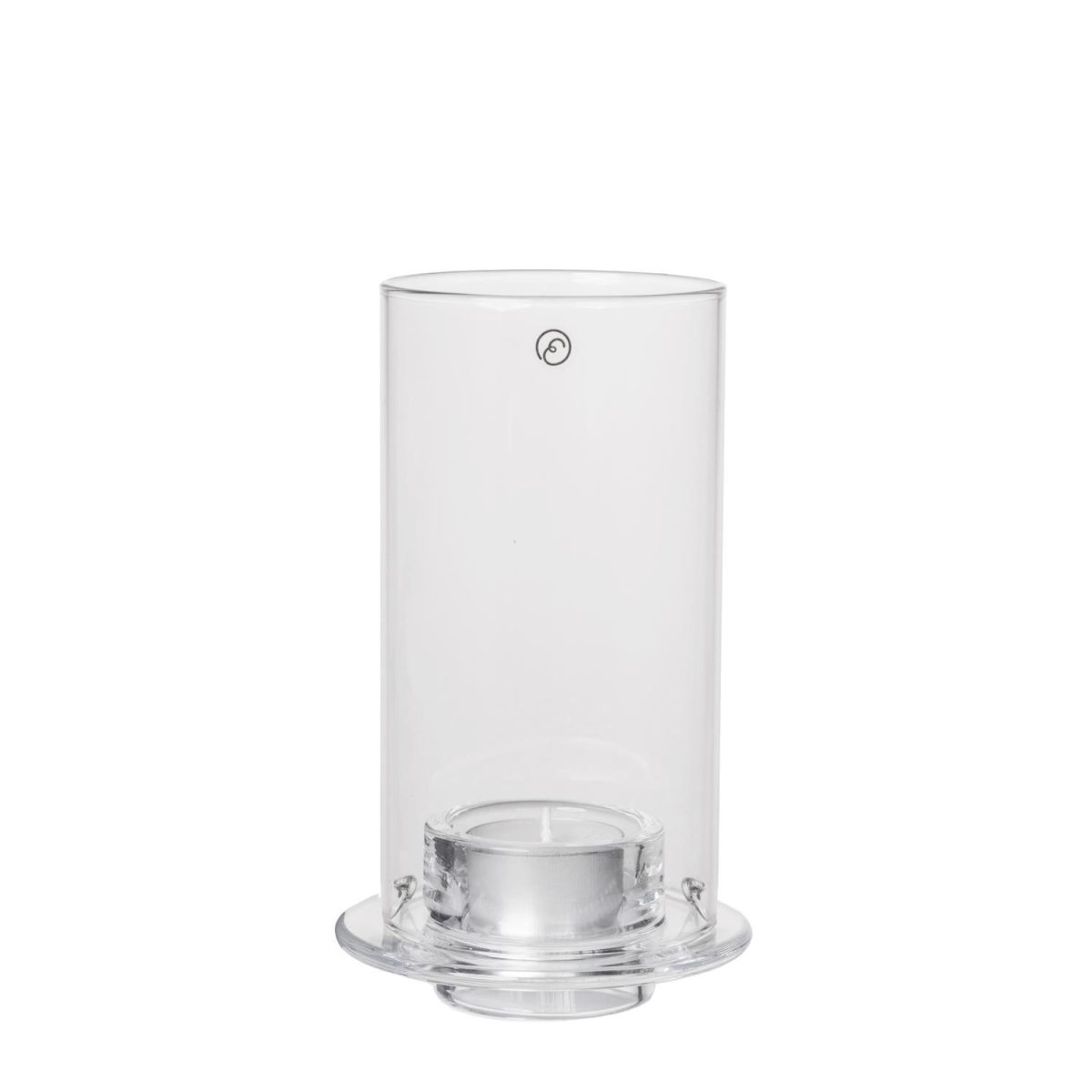 Candleholder for tealight candle d10 h18 glass