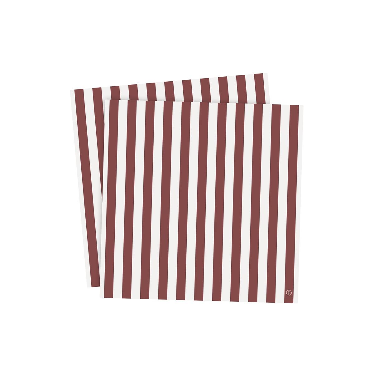 servietter, stripete 33x33 cm 20 pk