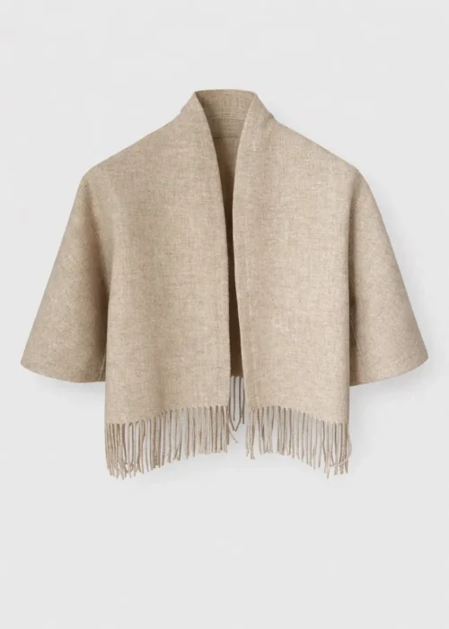Keyla Lambswool Jacket Lt.Sand