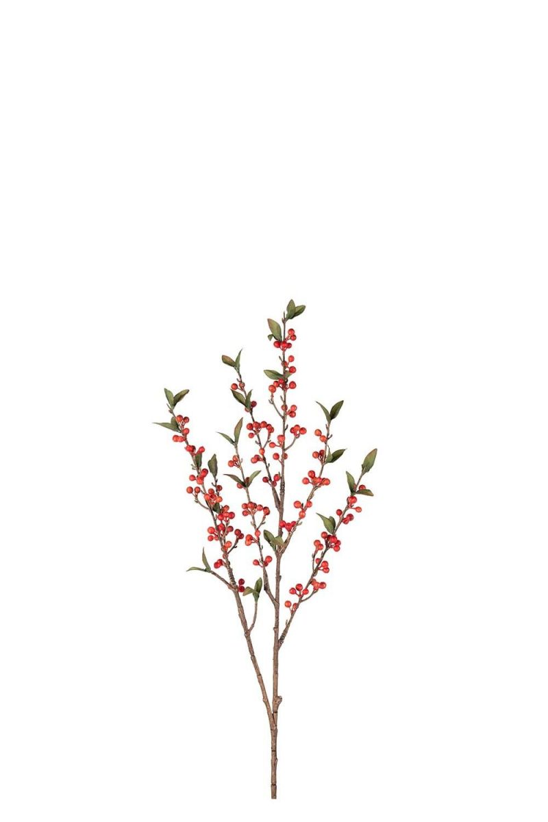Kunstig Rød bærgren 85 cm