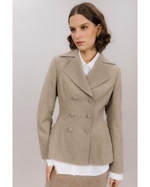 Sandra Blazer Grey Sand