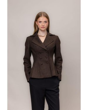 Sandra Blazer Dark Brown