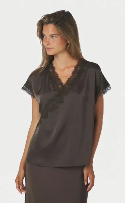 Benera Heavy Sateen Lace Blouse