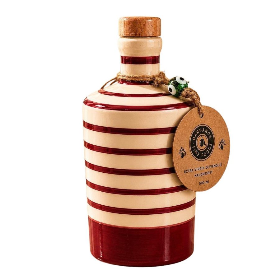 Dardanos EVOO Rød/Hvit håndmalt keramikkfl. 500ml