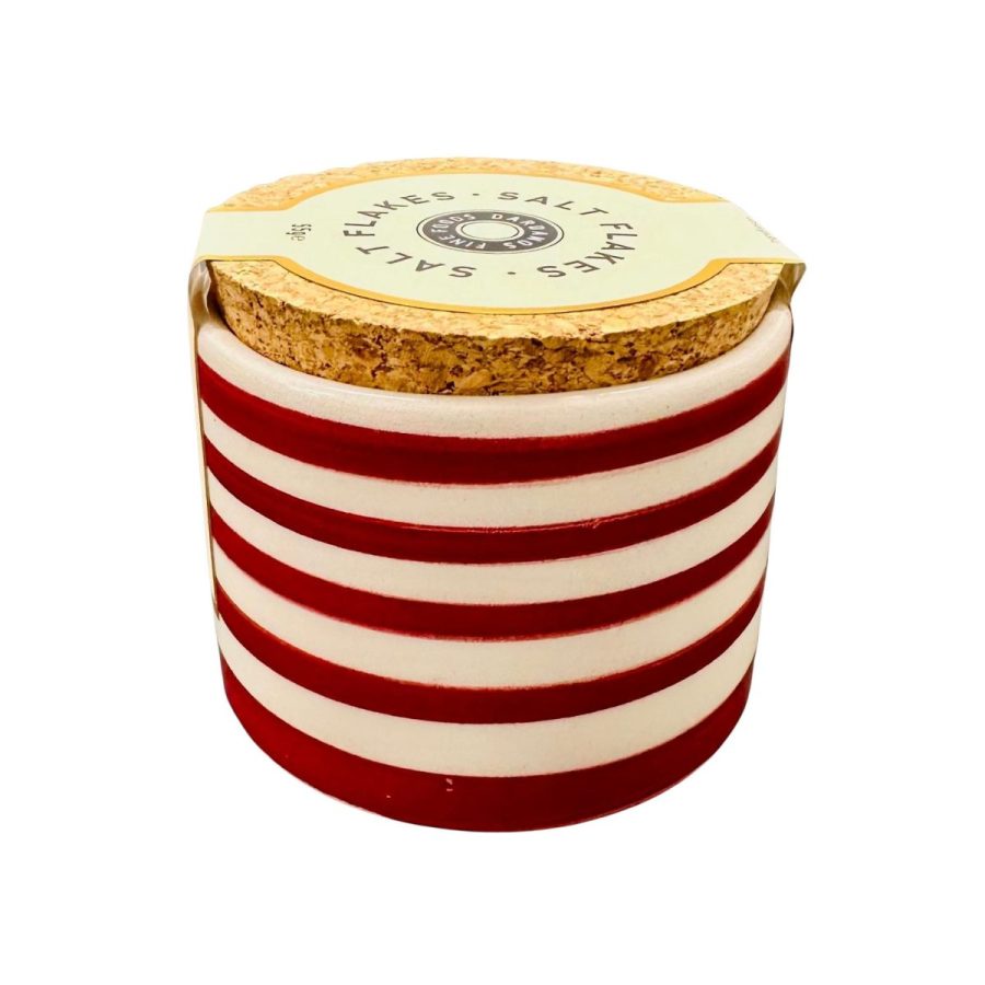 Salt Flakes Rød/Hvit Keramikk krukke 55g