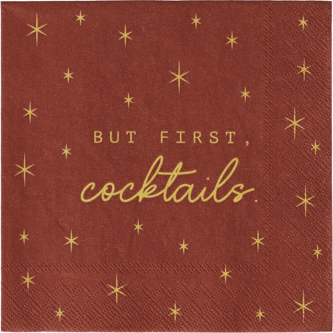 Cocktailserviette 25x25 cm