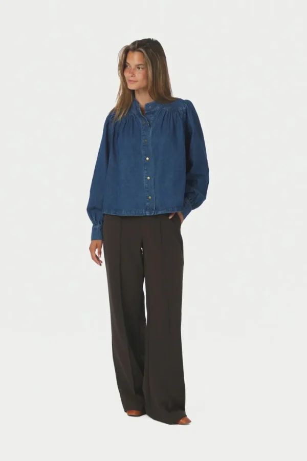 Melya Denim Shirt Blue