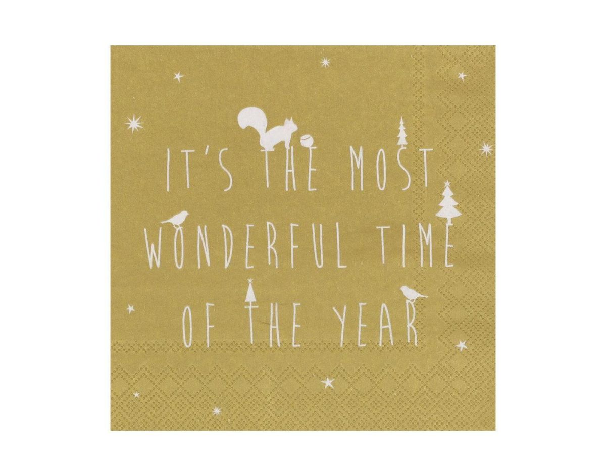 Serviette 33x33 cm It` The Most Wonderful