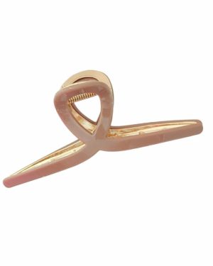 Hårklype Ancha Metall Stor Beige